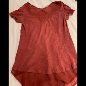 Anthropologie Meadow Rue brand dusty rose top